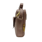 Petit sac en cuir rose platine —  Nadine