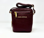 Petit sac en cuir Rouge bordeaux vernis — Nadine - PRÉCOMMANDE