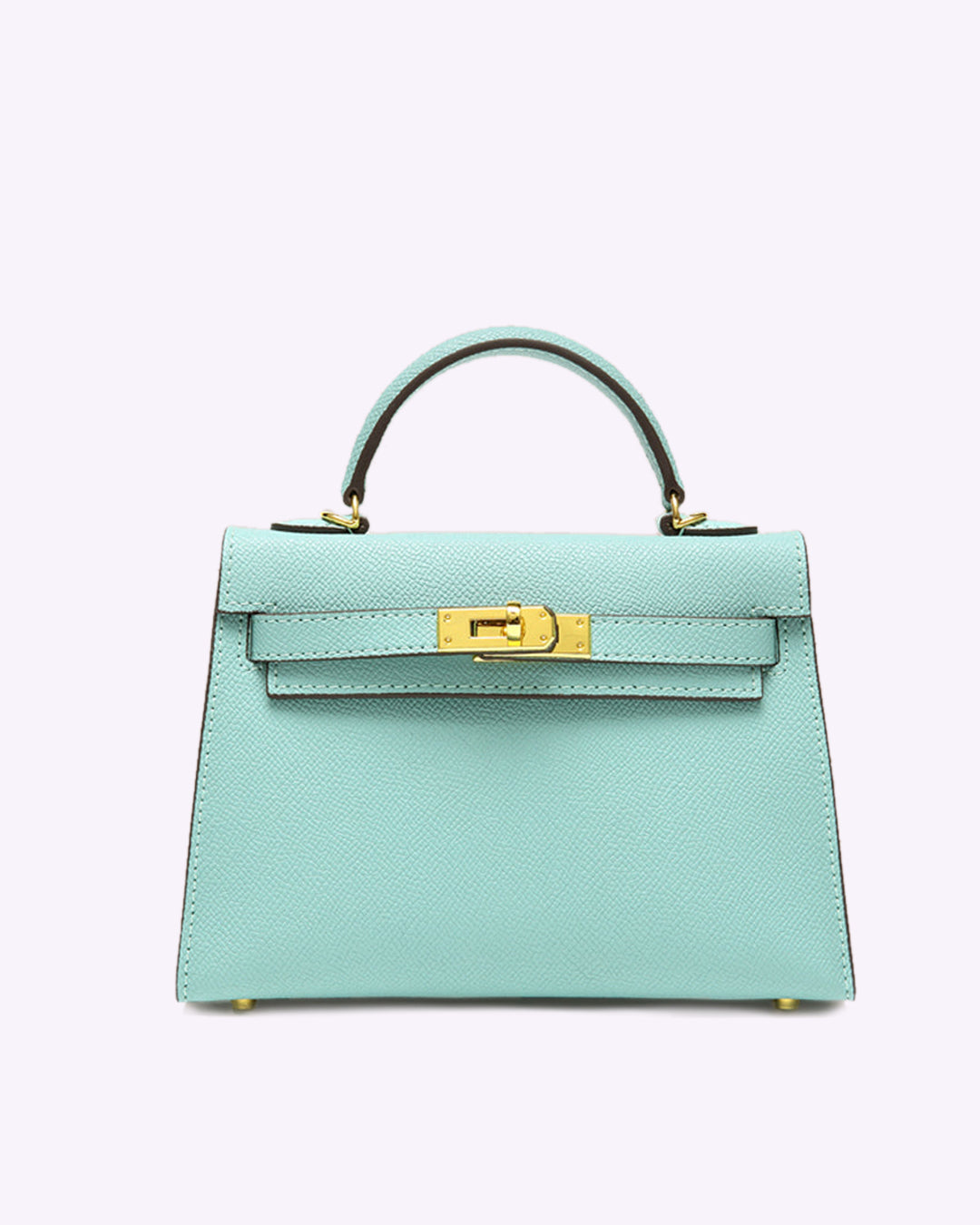 Lovellas Petite Top-Handle Leather Bag – Elegant Structured Satchel
