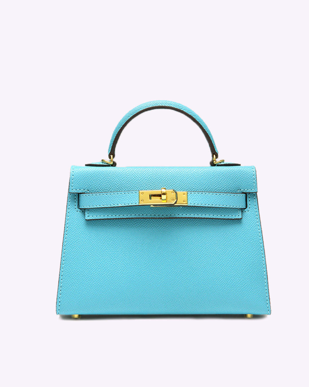 Lovellas Petite Top-Handle Leather Bag – Elegant Structured Satchel