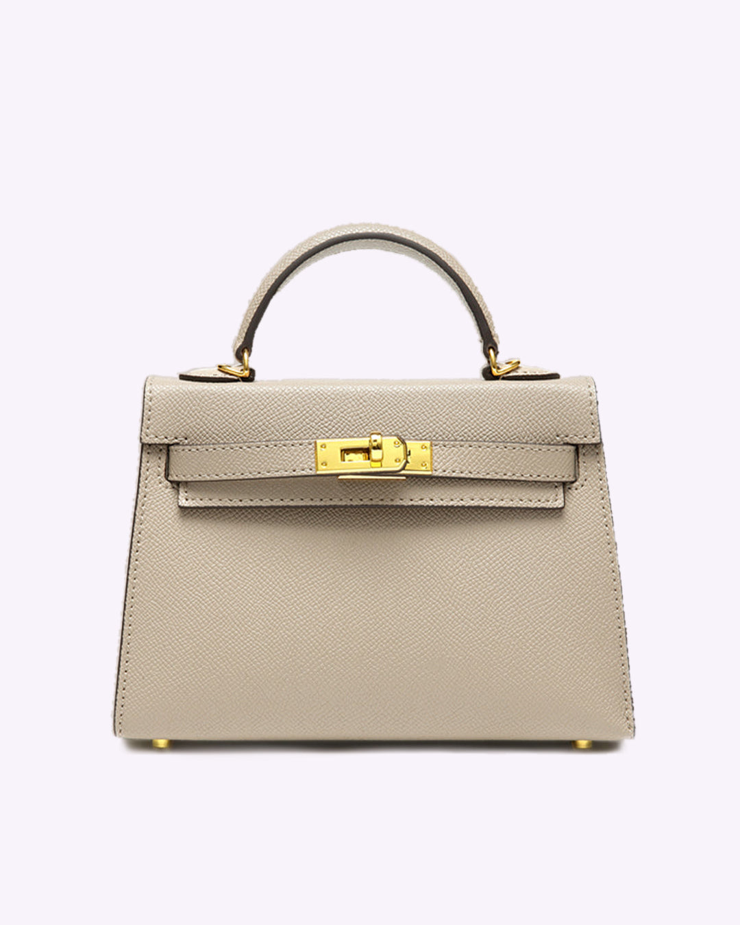 Lovellas Petite Top-Handle Leather Bag – Elegant Structured Satchel