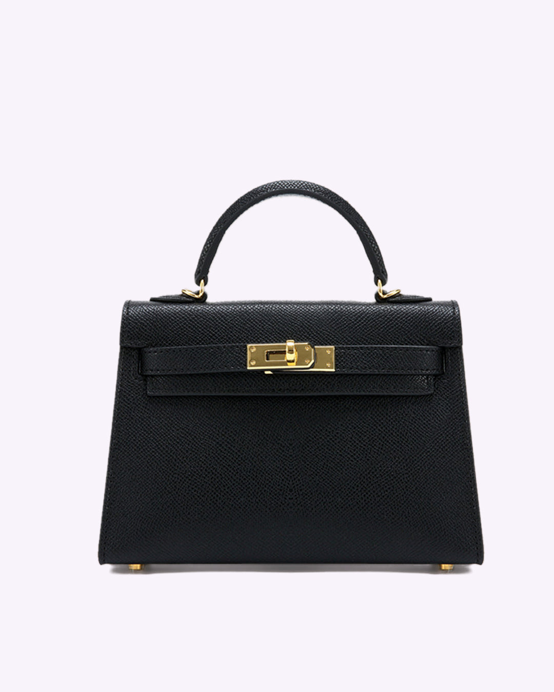 Lovellas Petite Top-Handle Leather Bag – Elegant Structured Satchel