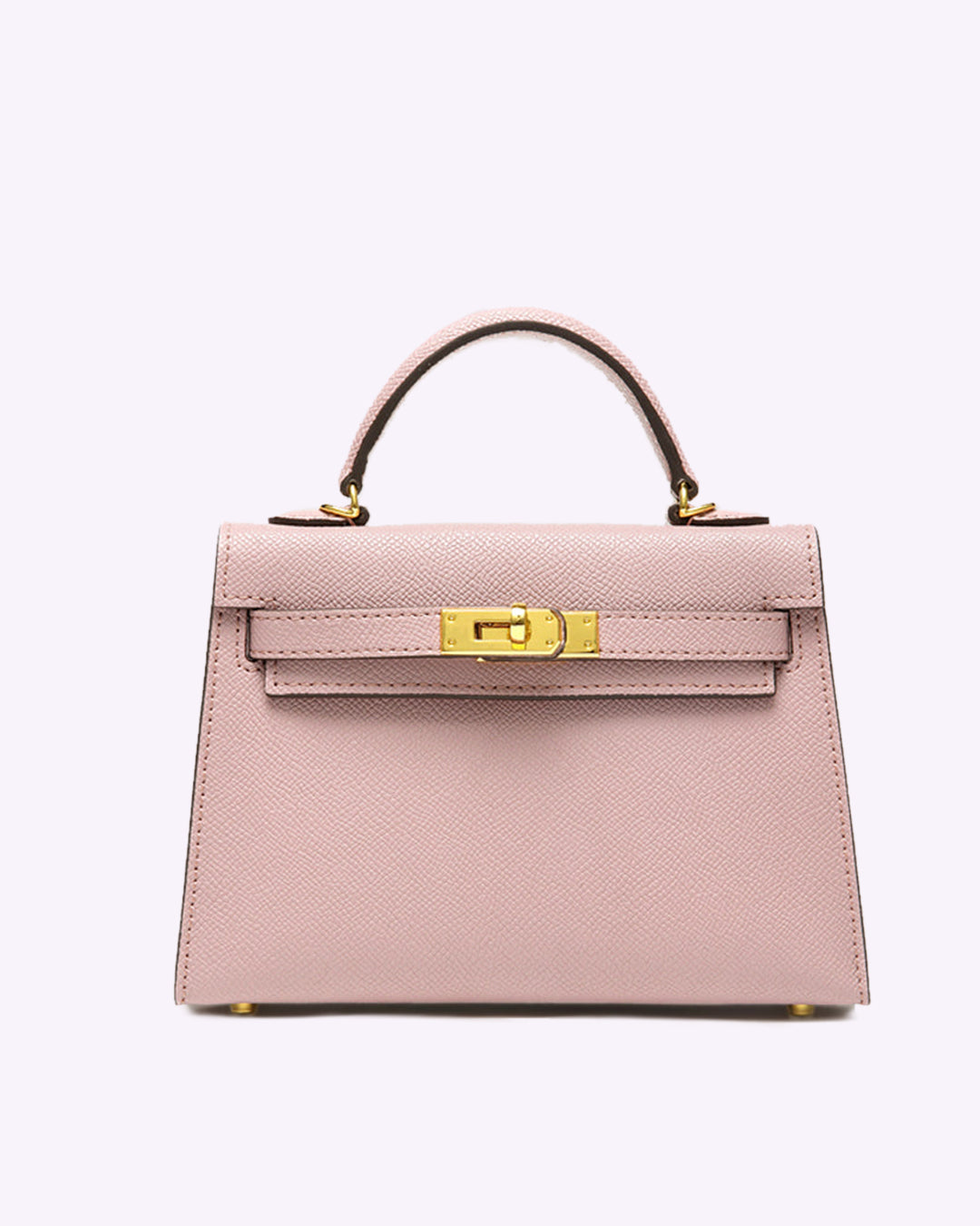 Lovellas Petite Top-Handle Leather Bag – Elegant Structured Satchel