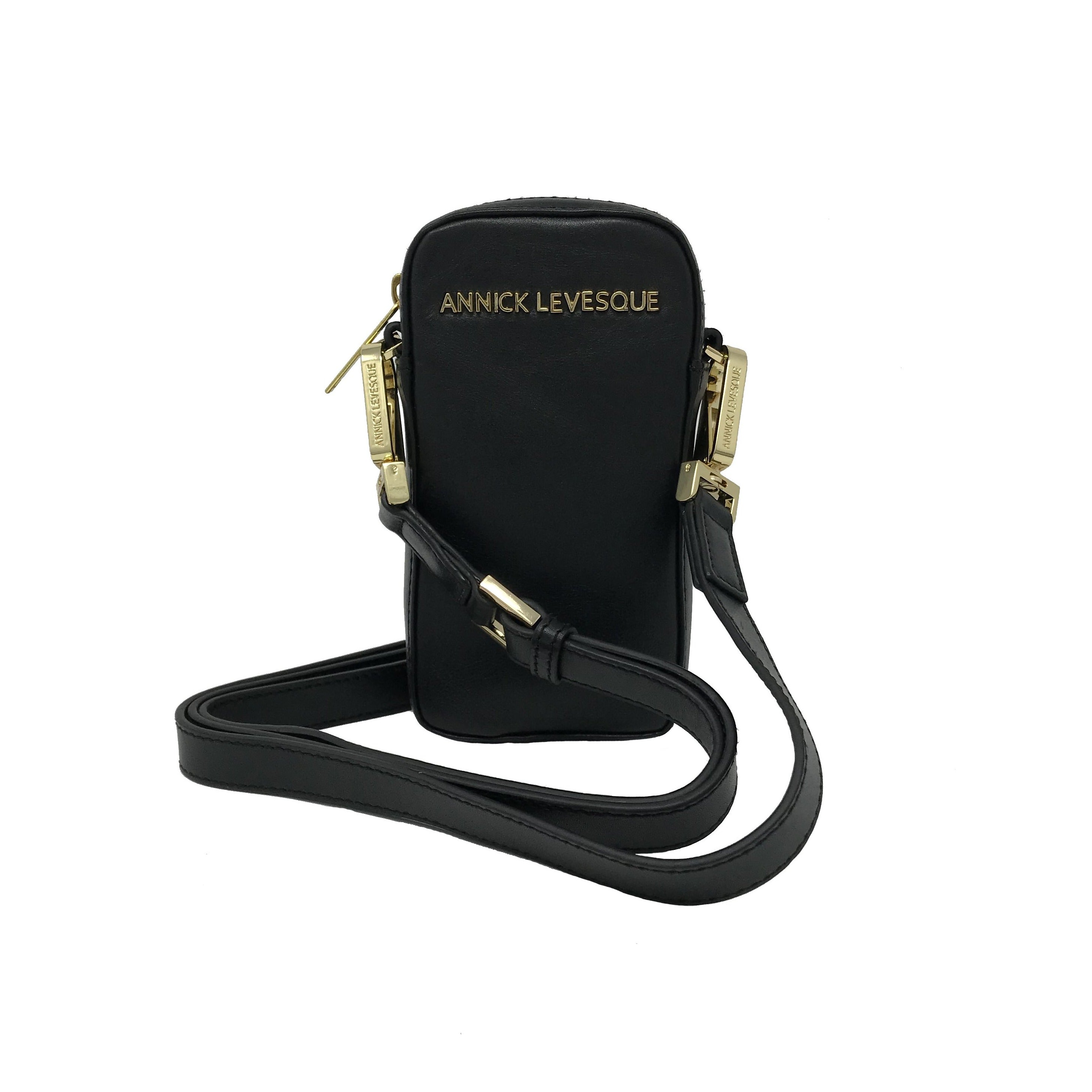 Petit Sac à bandoulière en Cuir Noir | Marie-Pierre