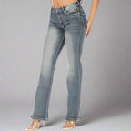 Platinum Plush Women's Rhinestone Motorcycle Bootcut Jeans