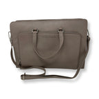 Sac pour Ordinateur Portable en Cuir Taupe | Elizabeth