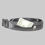 Men’s Buff Grain Leather Travel Belt with Secret Internal Zipper Pocket
