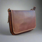 Rugged Earth Full Grain Leather East-West Organizer Bag