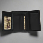 Rugged Earth Men's Leather Wallet with Coin Pocket