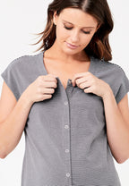 Blake Organic Short Sleeve Maternity and Nursing Nightgown
