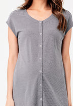 Blake Organic Short Sleeve Maternity and Nursing Nightgown