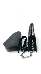 Sac à main en cuir noir | Sandrine