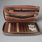 Rugged Earth Unisex Full Grain Leather Zippered Wallet