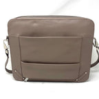 Sac de travail en Cuir Taupe - Sofia