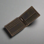 Greenwood Leather Men's Wallet. RFID-Blocking Oil Pull-Up Leather