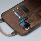 Greenwood Leather Backpack with Reinforced Laptop and Tablet Compartments