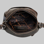 Greenwood Leather Round Crossbody Bag