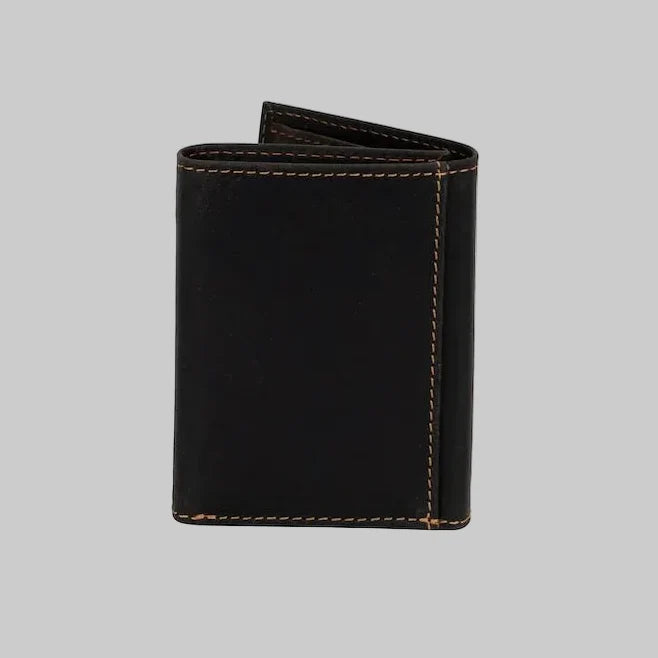Greenwood Leather Men’s Tri-Fold RFID Wallet