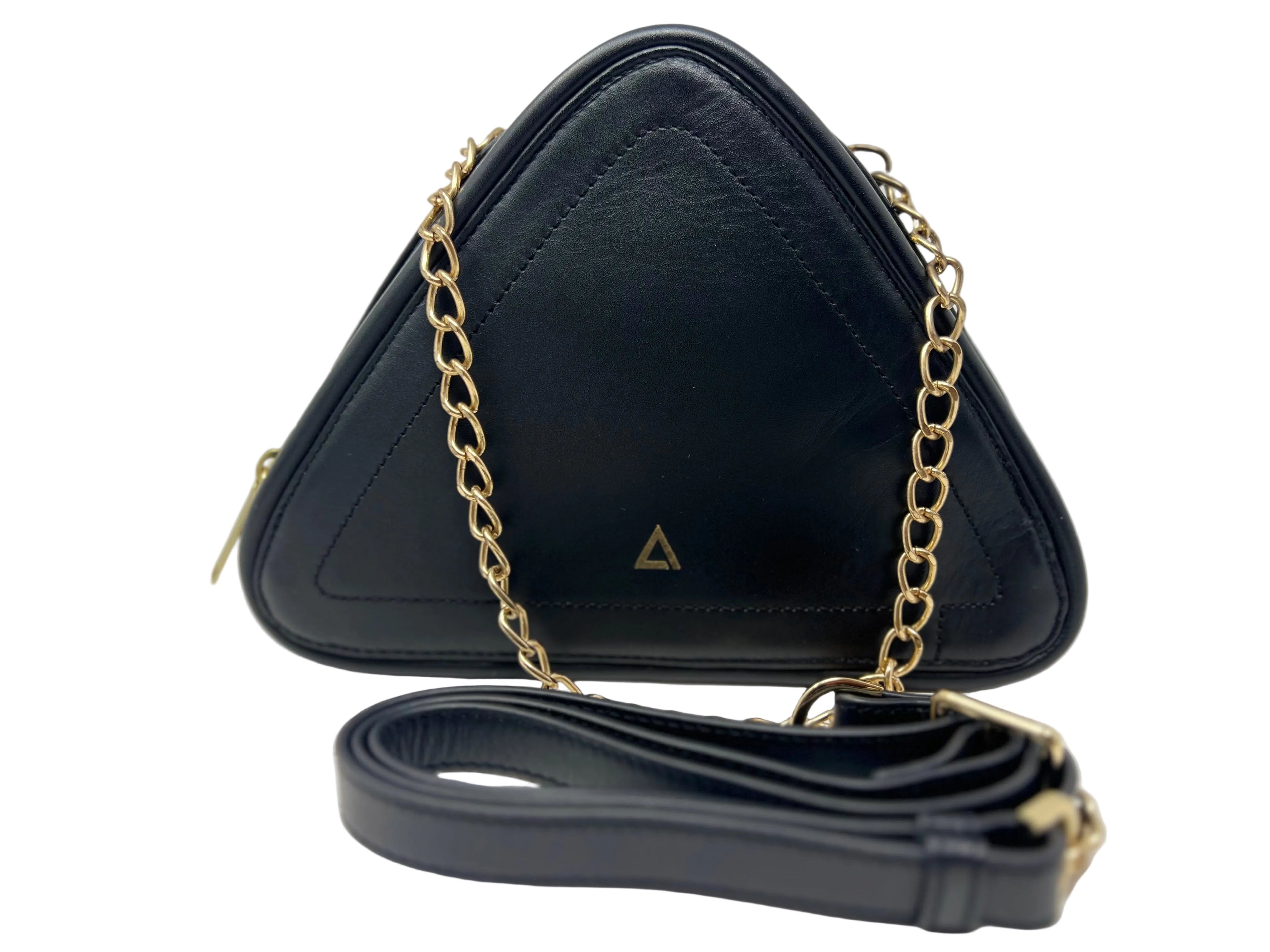 Sac de soirée de forme triangulaire, Noir, Kiana