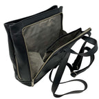 Sac à dos en cuir Antivol noir | Lore