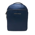 Sac à dos en cuir véritable Alice, Bleu Marine