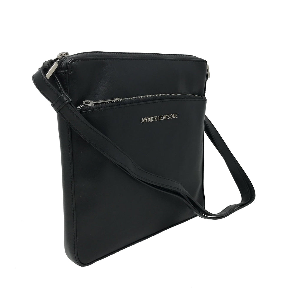 Sac à Bandoulière en cuir Noir | Gisèle