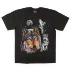 Sofari Collection Men's Wolf Design T-shirt