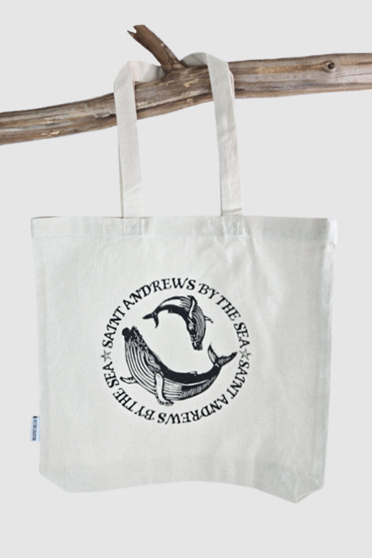 St. Andrews Humpback Whale Pair Tote Bag