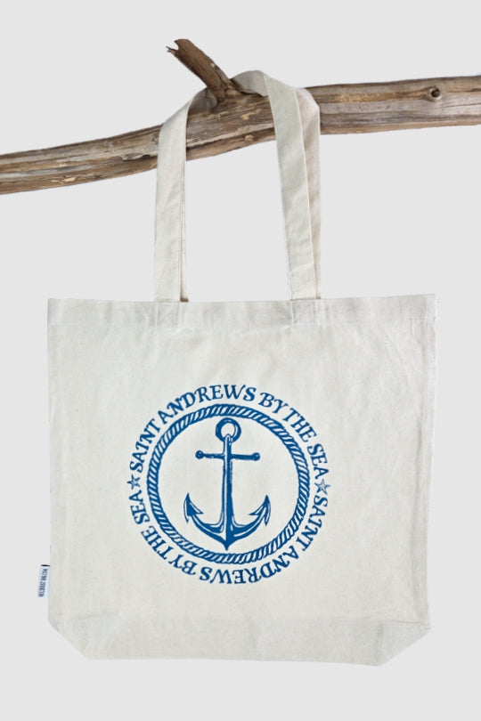 St. Andrews Rope Anchor Tote Bag