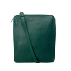 Petit Sac bandoulière en Cuir vert foncé - Stella