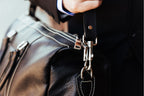 The Shield Duffle- Black Full-Grain Leather Duffle Bag Made in Canada