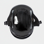 VOSS 707FRP Black Skull and Rose Half Helmet with Peak