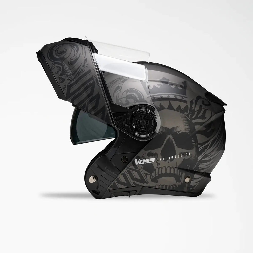 Voss 580 Conquest Apocalypse Modular Matte Motorcycle Helmet