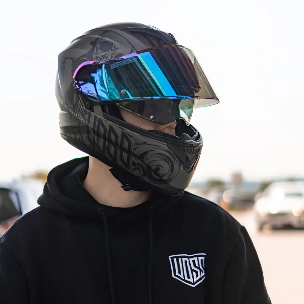 Voss 580 Conquest Apocalypse Modular Matte Motorcycle Helmet
