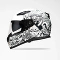 Voss 988 Moto-1 Populace Full Face Matte Motorcycle Helmet
