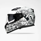 Voss 988 Moto-1 Populace Full Face Matte Motorcycle Helmet