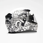 Voss 988 Moto-1 Populace Full Face Matte Motorcycle Helmet