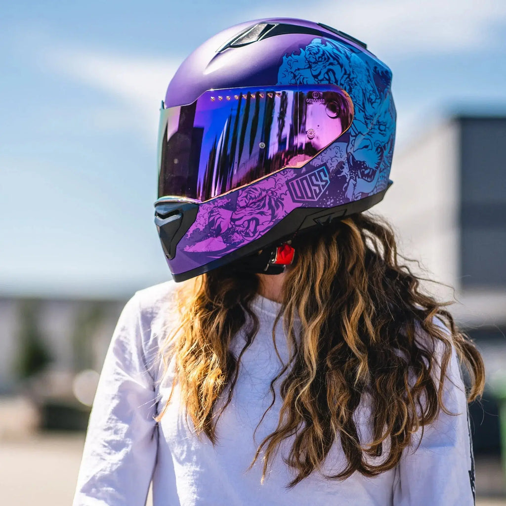 Voss 989 Moto-V Rei Full Face Matte Motorcycle Helmet