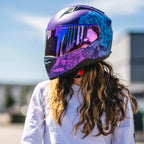 Voss 989 Moto-V Rei Full Face Matte Motorcycle Helmet