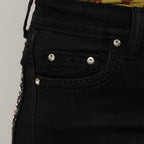 Westfield Eagle Women’s Black Bootcut Bling Jeans. High Waisted Embroidered Western Denim