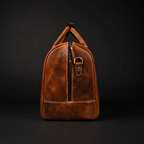 The Wayfarer Bag - Cognac Classic Full-Grain Leather Duffle Bag