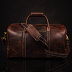 The Wayfarer Bag - Brown Classic Full-Grain Leather Duffle Bag