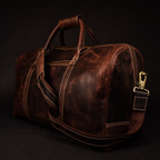 The Wayfarer Bag - Brown Classic Full-Grain Leather Duffle Bag
