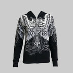 Women's Angel Wings Cross Hoodie