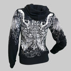 Women's Angel Wings Cross Hoodie