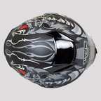 West Coast Leather Monster Skull Full Face Motorcycle Helmet