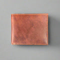 Men’s Bifold Flip-Up Cow Leather Wallet