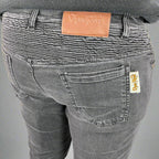 Men’s Armored Motorcycle Riding Jeans. CE-Certified Knee & Hip Armor Denim