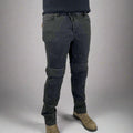 Men’s Armored Motorcycle Riding Jeans. CE-Certified Knee & Hip Armor Denim