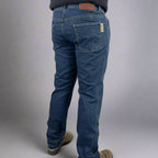 Men’s Classic Armored Motorcycle Jeans. CE-Certified Knee & Hip Protection. Timeless Denim Riding Pants